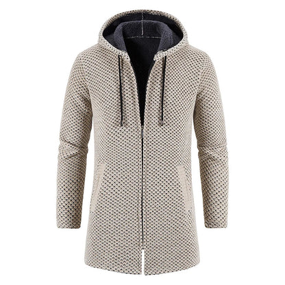 Thomas – Manteau Long d'Hiver pour Hommes avec Capuche Élégante