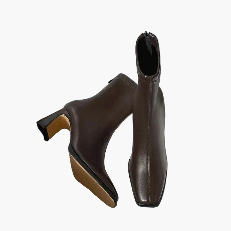 Bottines à talon carré pour femme élégantes et tendance