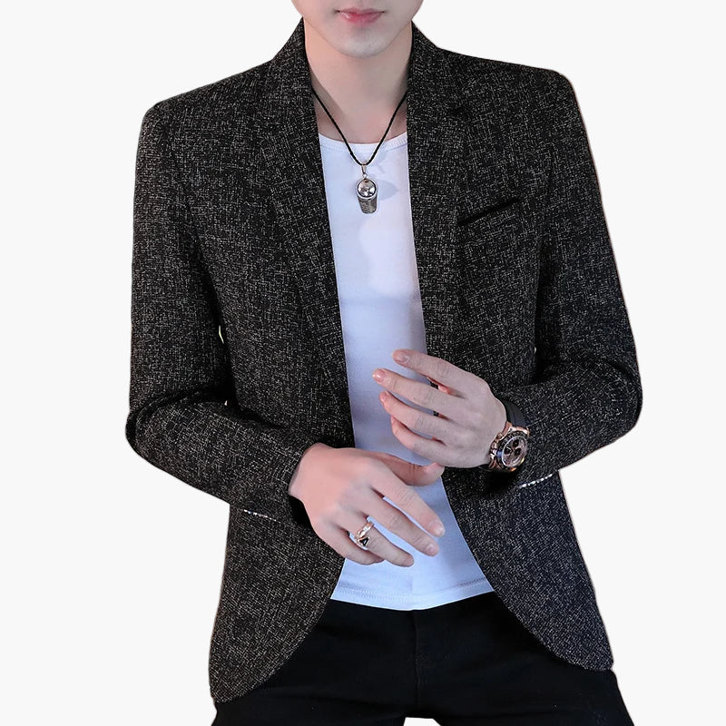 Blazer décontracté homme style urbain chic pour occasions et sorties