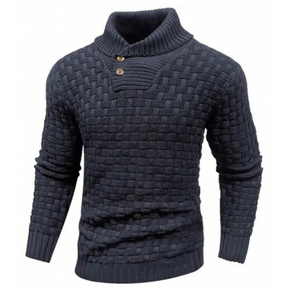 Isaac – Pull Col Roulé Monochrome Cozy pour Hommes