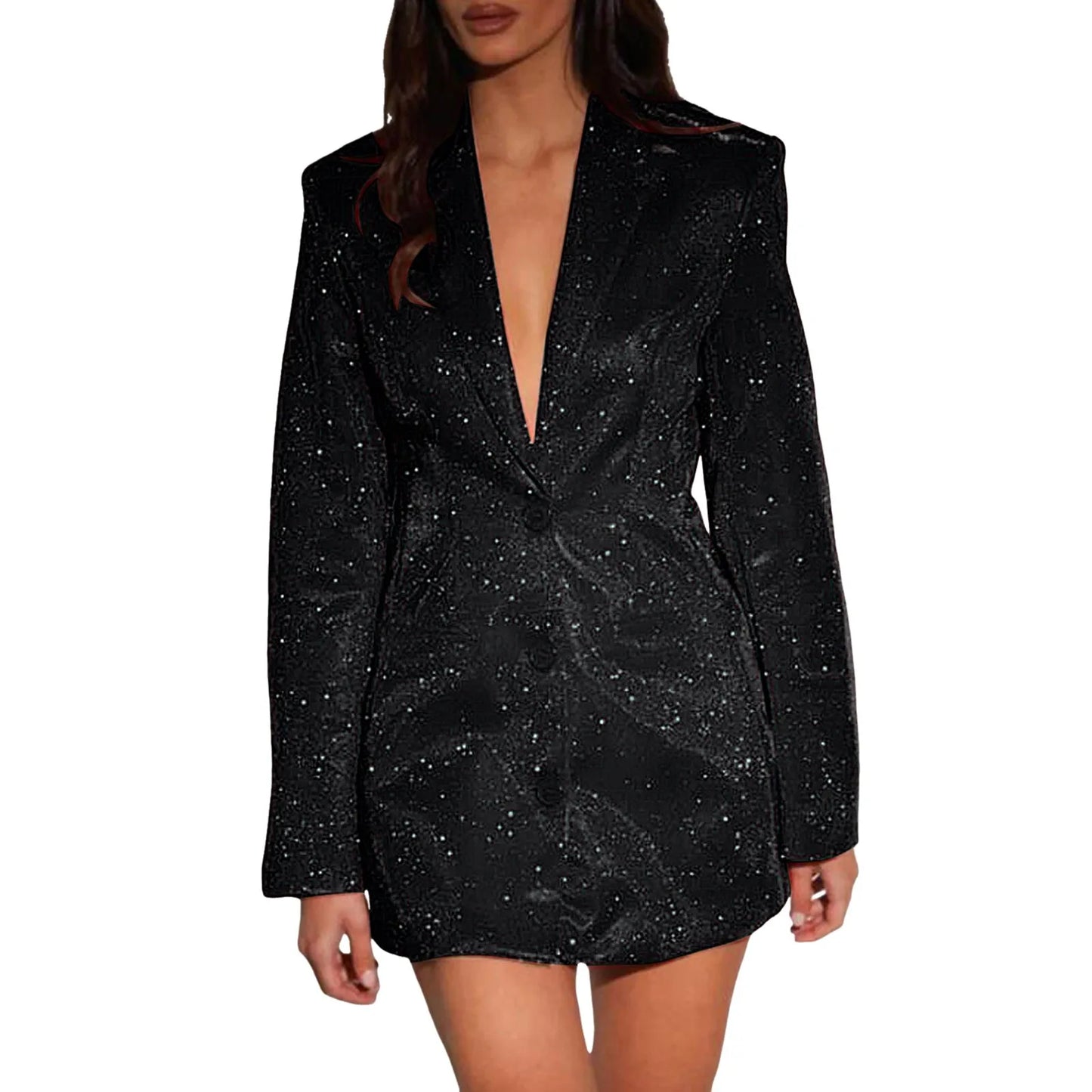 Lynda – Blazer à Paillettes Pour Femme