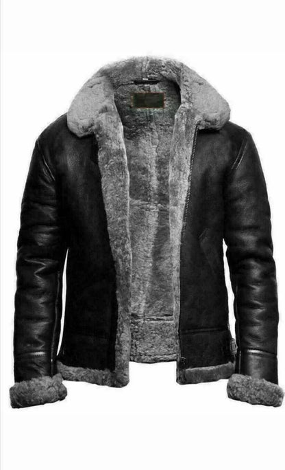 Nick – Veste en Similicuir pour Hommes à Manches Longues