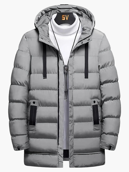 Manteau long d'hiver homme style parka urbaine polyvalente pour usage quotidien et activités extérieures