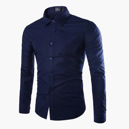 Chemise élégante habillée pour homme à manches longues style moderne