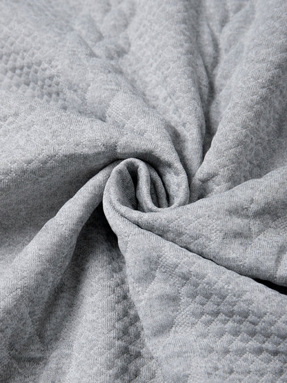 Sweat-shirt à col montant zippé pour homme style décontracté élégant - Pull sportswear polyvalent et tendance