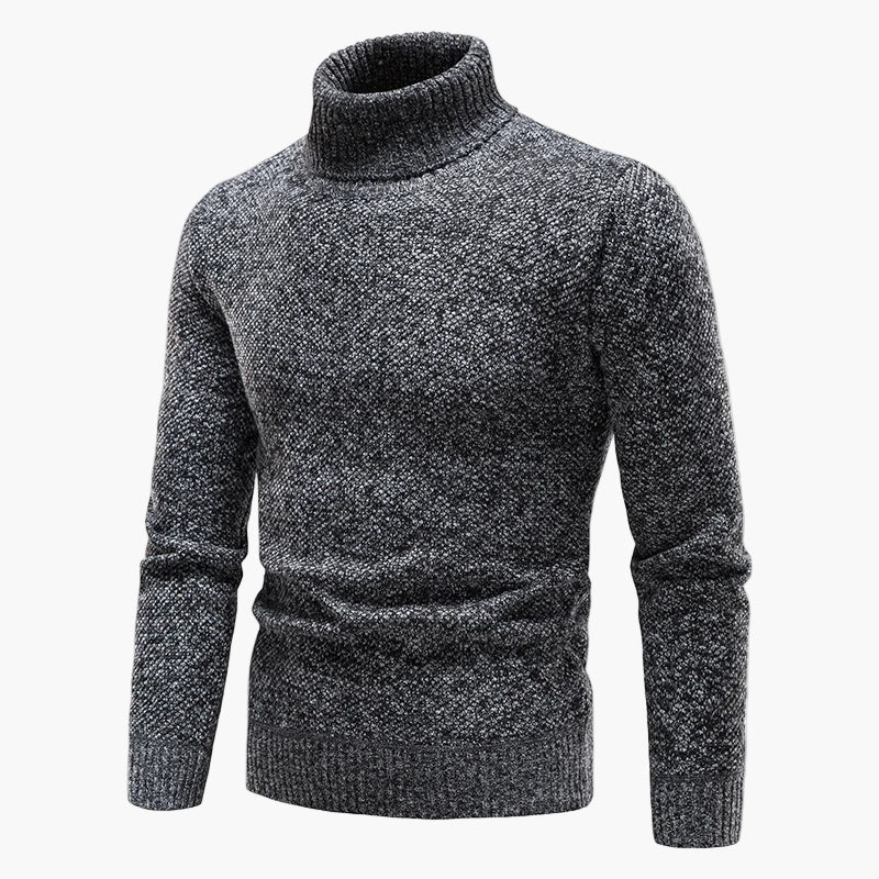 Pull à col roulé style classique pour homme – Élégance urbaine et confort quotidien