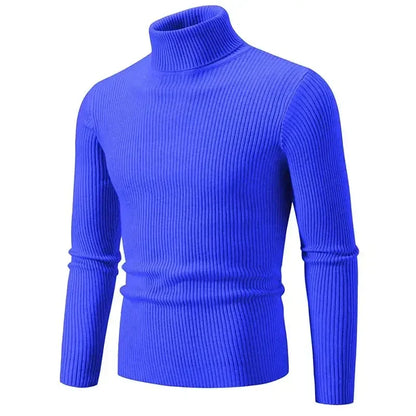 Toby – Pull à col montant ajusté en tricot pour homme