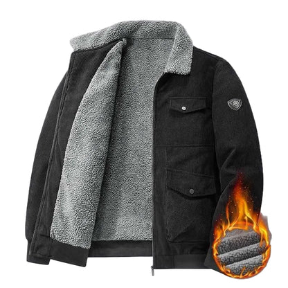 Veste chaude style urbain pour homme avec doublure épaisse – Idéale pour l'hiver et les activités décontractées