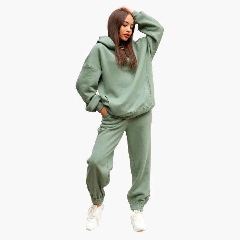 Ensemble Jogging Oversize Femme Style Décontracté Urbain