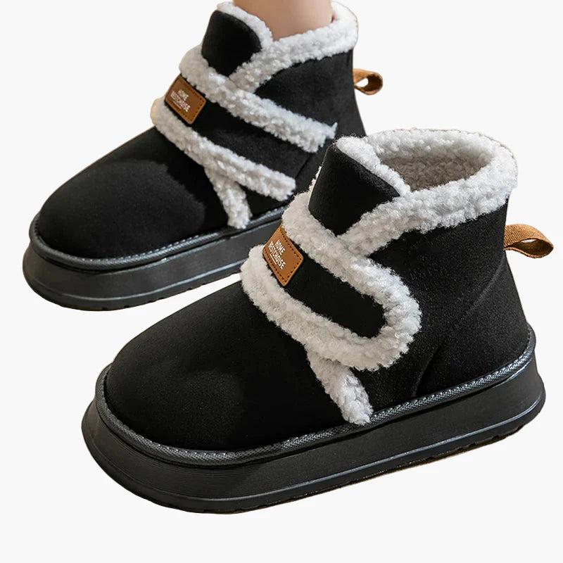 Chaussons bottines d'intérieur chauds pour femmes, style cocooning et confort quotidien