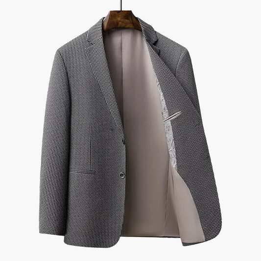 Veste de costume homme élégante style affaires, coupe moderne, idéale pour bureau et événements formels