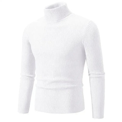 Toby – Pull à col montant ajusté en tricot pour homme