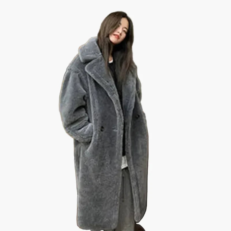 Manteau long femme style urbain élégant – Coupe oversize tendance pour l’hiver