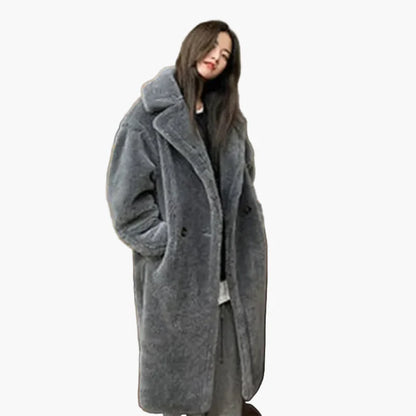 Manteau long femme style urbain élégant – Coupe oversize tendance pour l’hiver