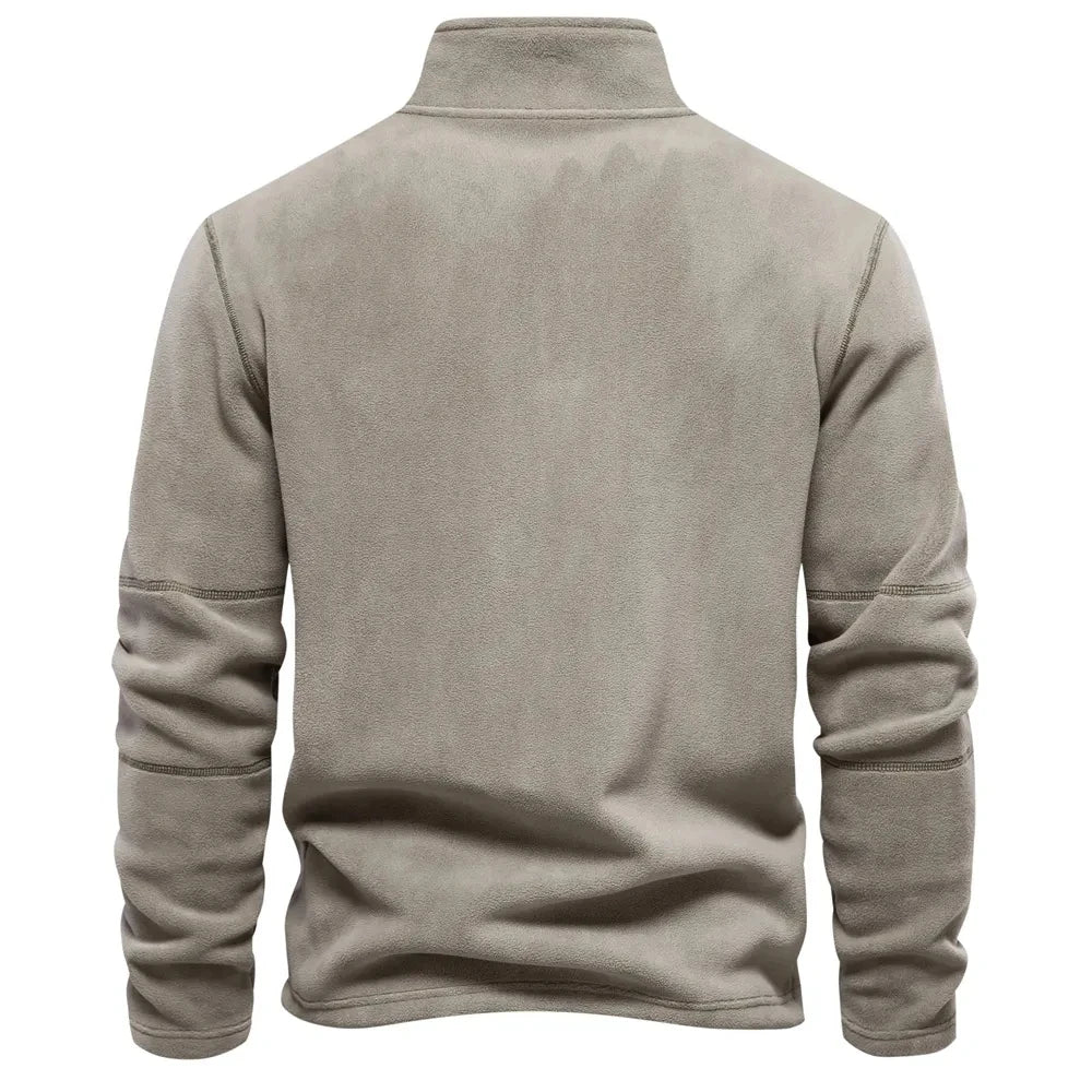 Kris – Sweat-shirt Soft Shell pour Homme avec Col Zippé