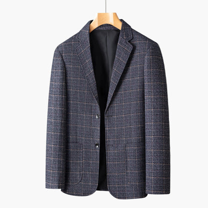 Veste Blazer Décontractée Homme Carreaux Style Élégant Pour Affaires et Quotidien
