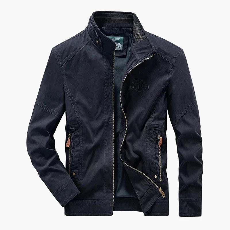 Veste décontractée pour homme style motard idéale pour la mi-saison
