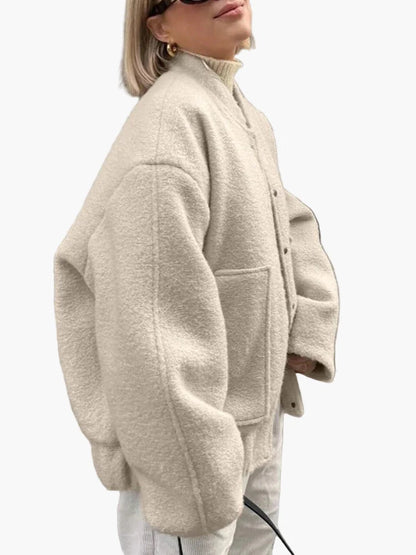 Veste femme décontractée style surdimensionné pour un look urbain tendance