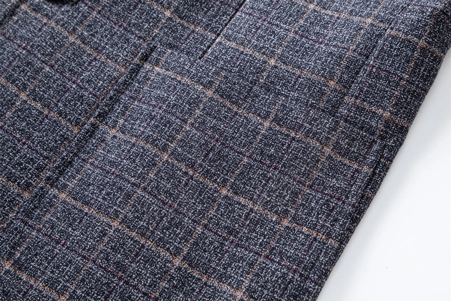 Veste Blazer Décontractée Homme Carreaux Style Élégant Pour Affaires et Quotidien