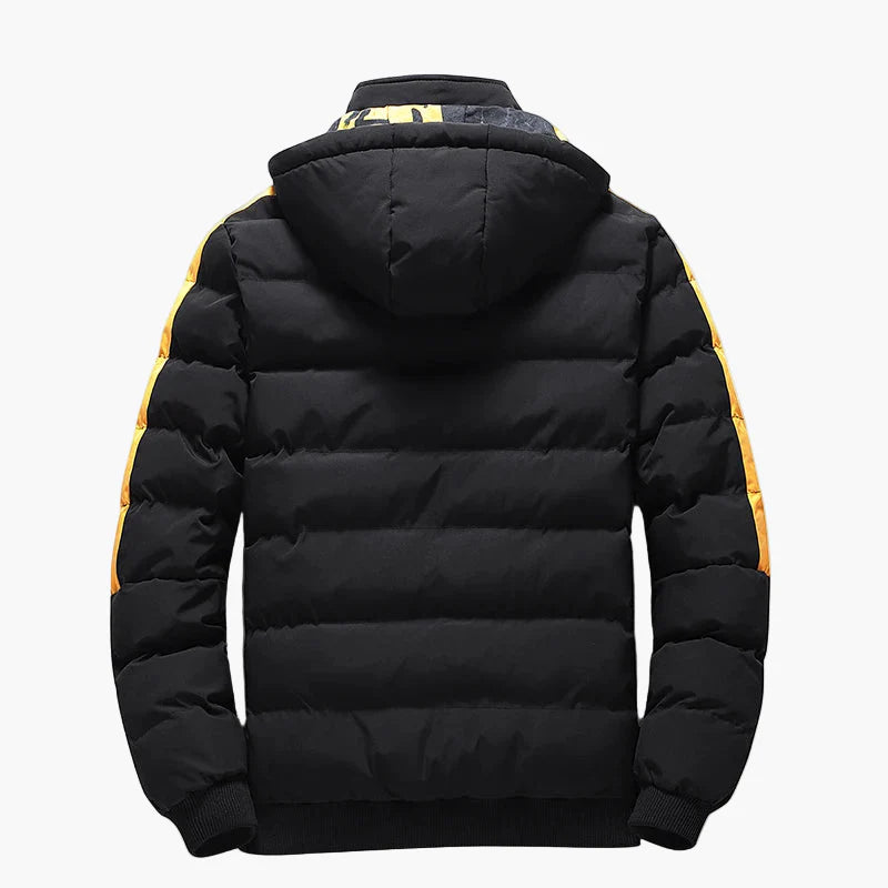 Veste matelassée à capuche style urbain pour homme – Idéale pour l’hiver et les loisirs