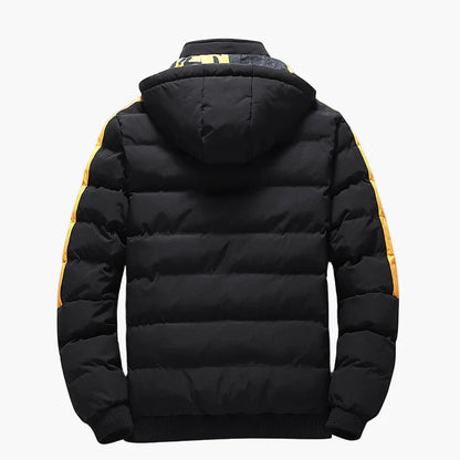 Veste matelassée à capuche style urbain pour homme – Idéale pour l’hiver et les loisirs