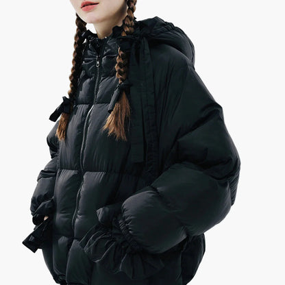 Veste matelassée oversize femme style rétro décontracté d'hiver