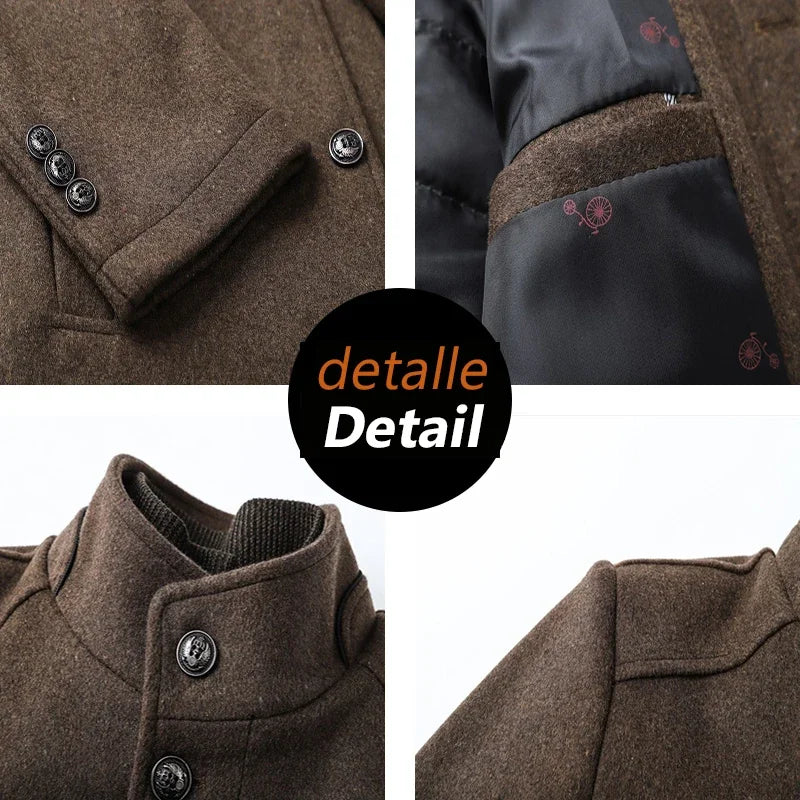 Manteau classique pour homme - Élégance urbaine et chaleur hivernale