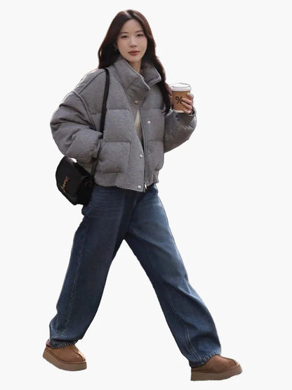 Veste matelassée style décontracté pour femme – Idéale pour l'automne et l'hiver