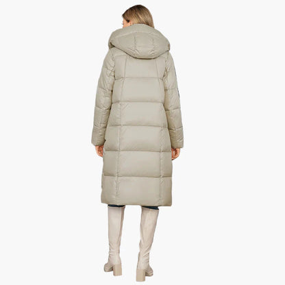 Manteau doudoune long femme style urbain élégant hiver