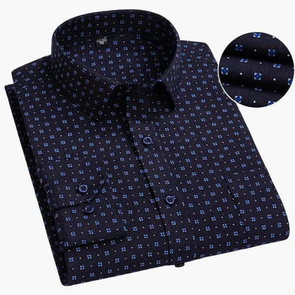 Chemise habillée à rayures pour homme - Élégance professionnelle et style moderne