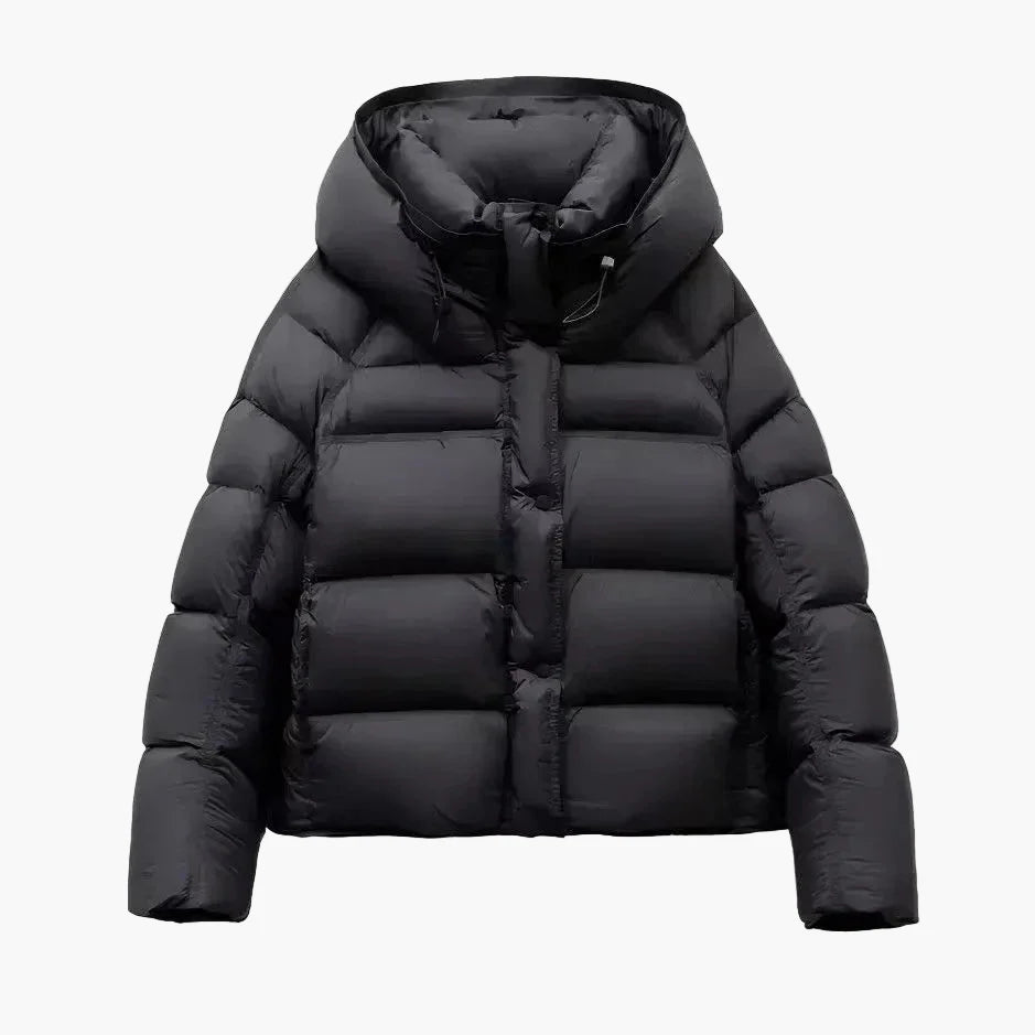 Doudoune épaisse à capuche tendance pour femme – Style urbain et confort hivernal