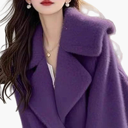 Manteau femme style moderne coupe ample élégant pour l'hiver