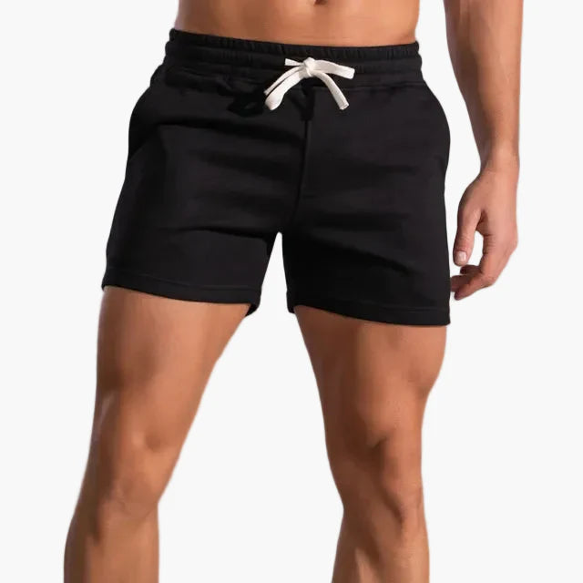 Men's jogger shorts classic cut versatile for leisure and sport