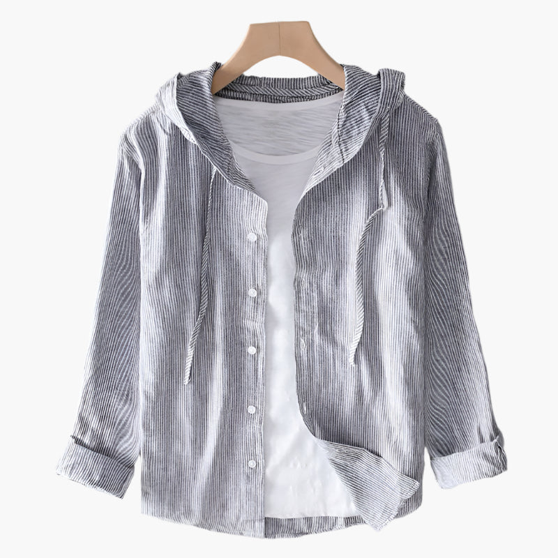 Chemise Décontractée à Capuche pour Femme, Style Léger et Élégant, Idéale pour Printemps-Été