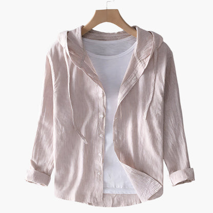 Chemise Décontractée à Capuche pour Femme, Style Léger et Élégant, Idéale pour Printemps-Été