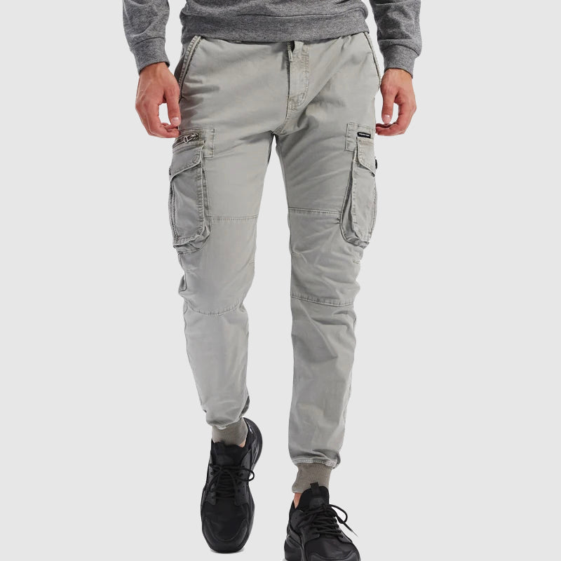 Pantalón de carga táctico estilo pantalón deportivo para hombre, con múltiples bolsillos, urbano y casual