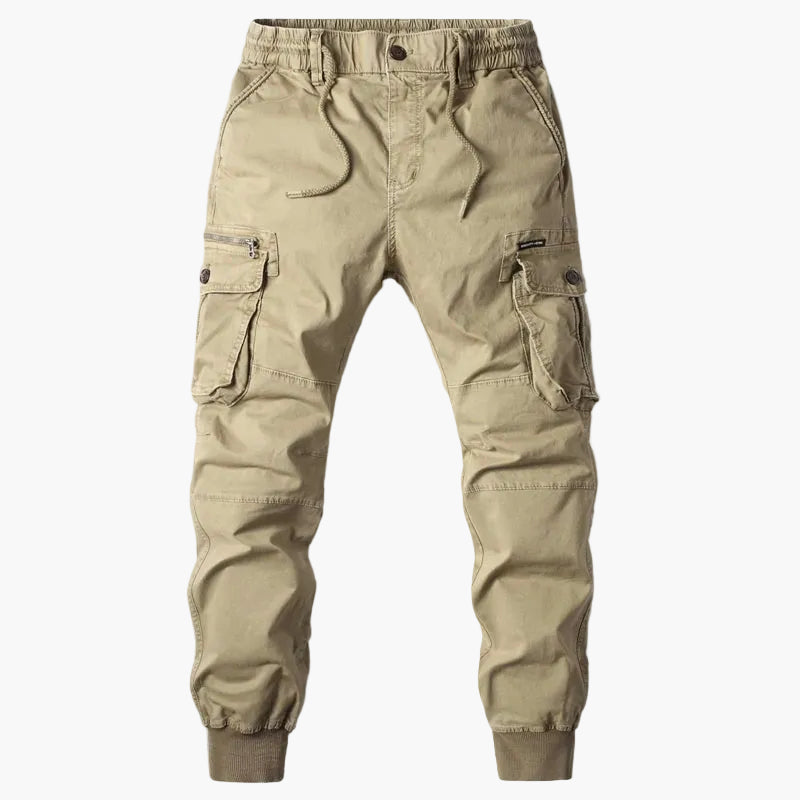 Pantalón de carga táctico estilo pantalón deportivo para hombre, con múltiples bolsillos, urbano y casual