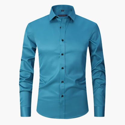 Chemise classique stretch pour homme – Élégante, polyvalente et confortable pour affaires ou loisirs
