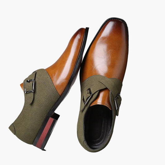 Netelschoenen met dubbele gesp voor heren in chique stedelijke stijl