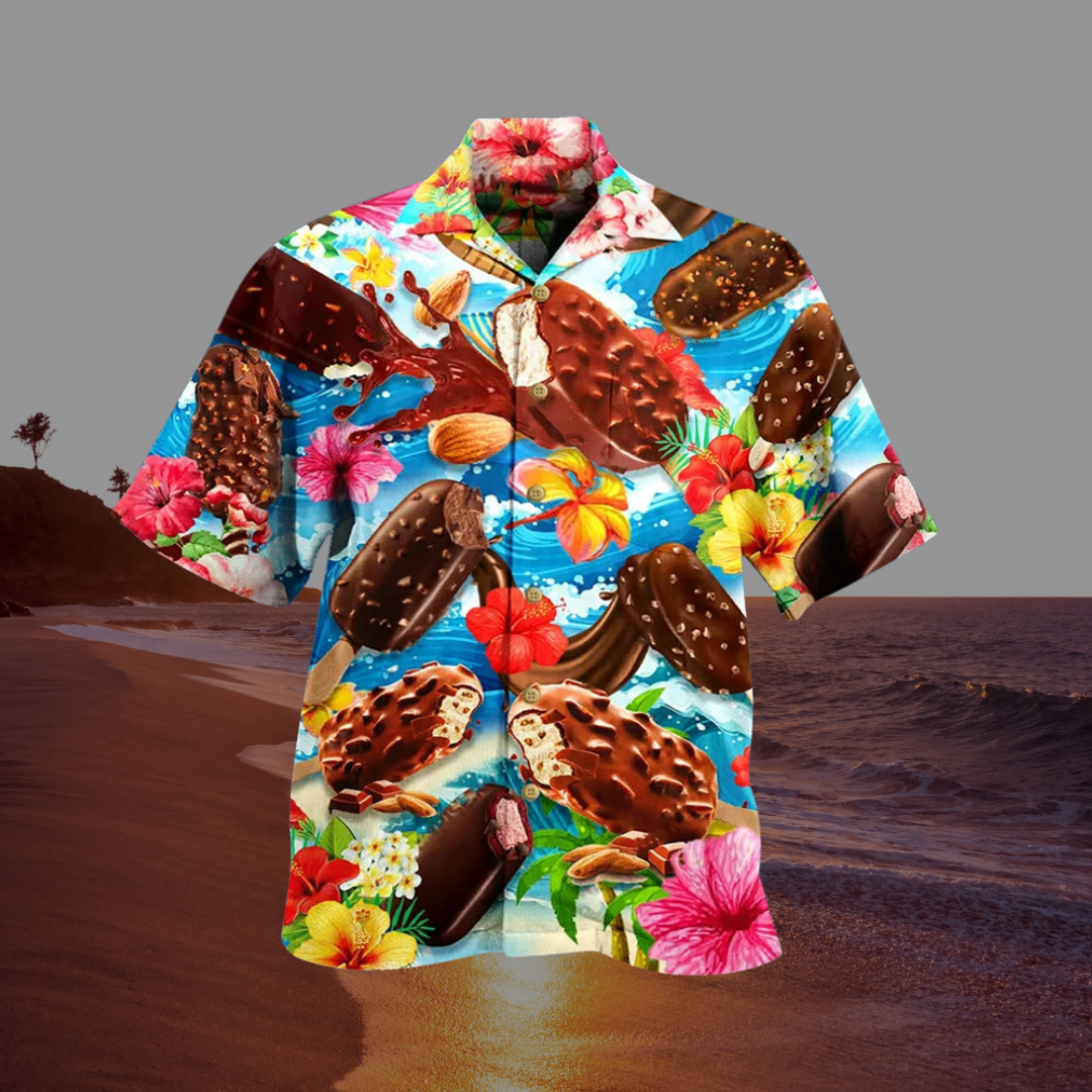 Aloha™ - Chemise D'été avec Impression de Glaces