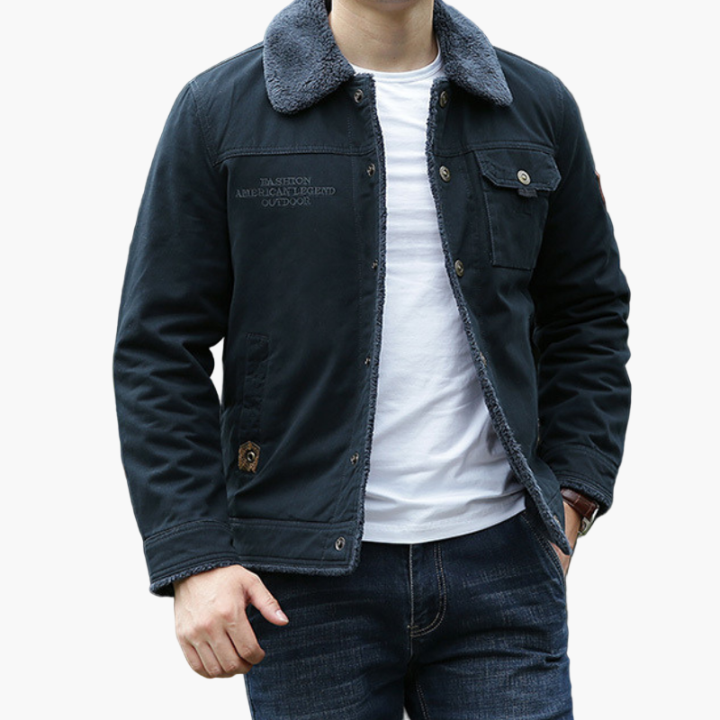 Veste décontractée style aviateur pour homme - idéale pour l'extérieur et la ville
