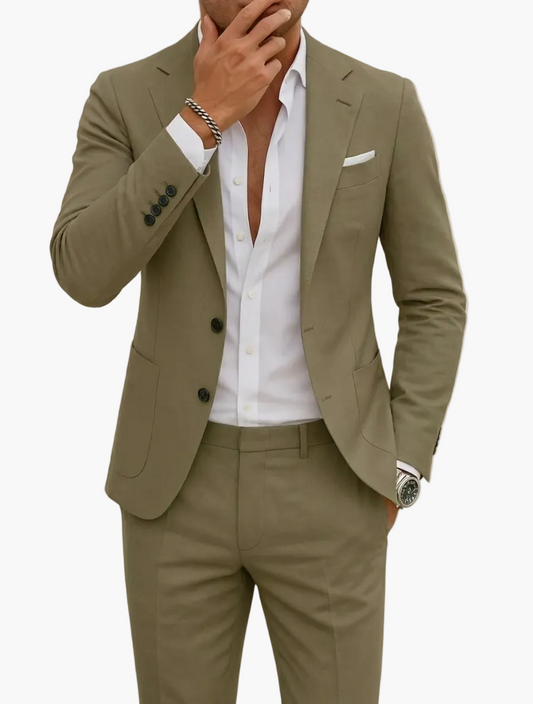 Costume homme élégant pour événements semi-formels et mariages - Style moderne deux pièces