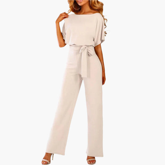 Combinaison Pantalon Femme Élégante Taille Ceinturée Chic pour Soirée et Sortie