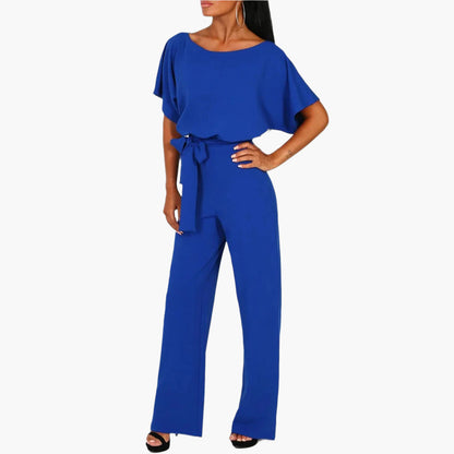 Combinaison Pantalon Femme Élégante Taille Ceinturée Chic pour Soirée et Sortie