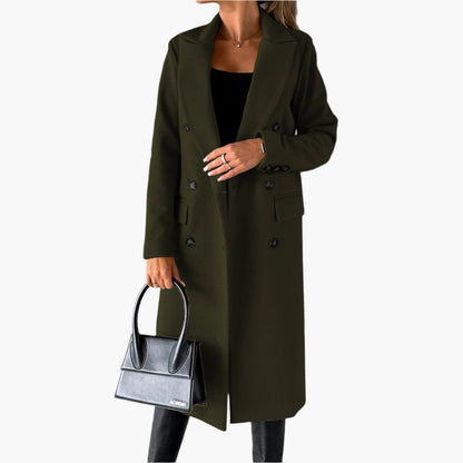 Manteau d'Hiver Élégant pour Femme – Style Long Chic et Polyvalent
