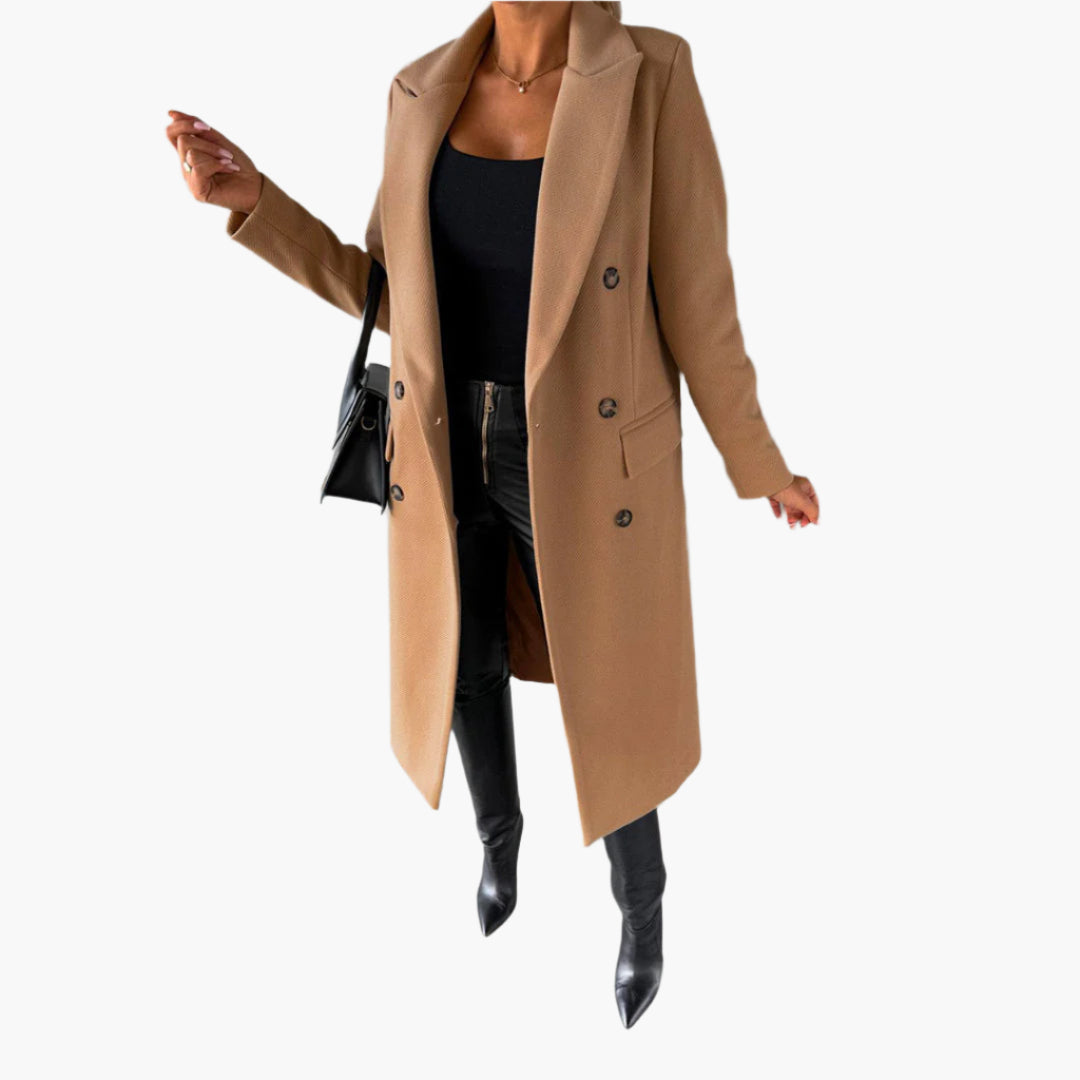 Manteau d'Hiver Élégant pour Femme – Style Long Chic et Polyvalent