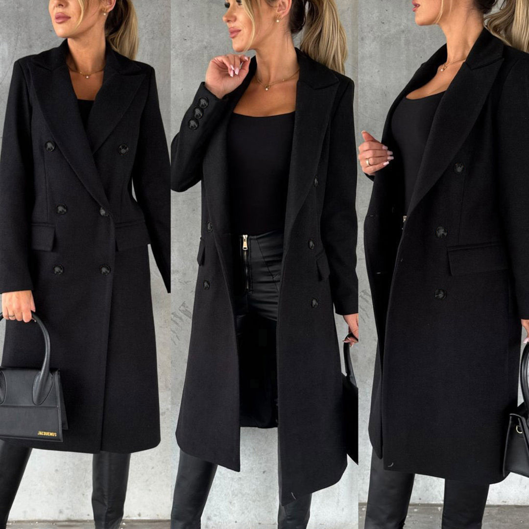 Manteau d'Hiver Élégant pour Femme – Style Long Chic et Polyvalent