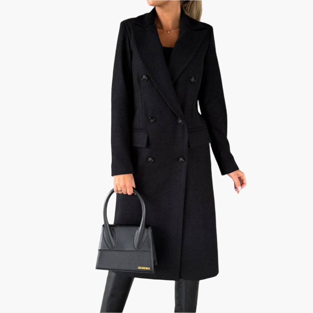 Manteau d'Hiver Élégant pour Femme – Style Long Chic et Polyvalent