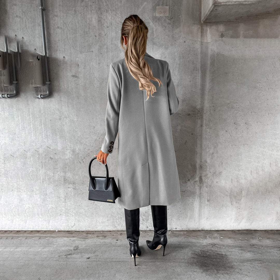 Manteau d'Hiver Élégant pour Femme – Style Long Chic et Polyvalent