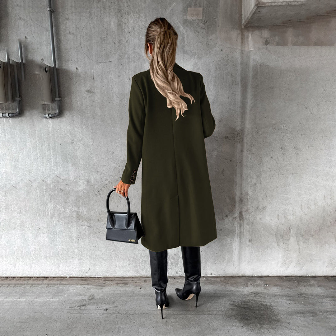 Manteau d'Hiver Élégant pour Femme – Style Long Chic et Polyvalent